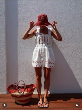 DAMSON MADDER Amaya Scalloped Mini Dress 8